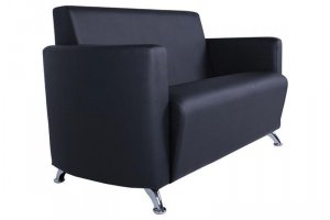 Офисный диван черного цвета