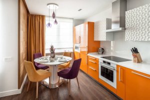 Оранжевая кухня - Мебельная фабрика «SaEn»