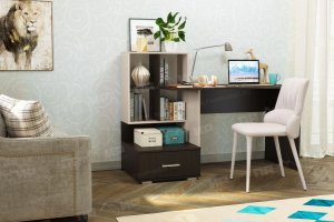 Письменно-компьютерный стол ПКС-10 венге - Мебельная фабрика «Памир»