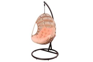 Подвесное кресло из ротанга Valio carbon - Мебельная фабрика «Pride Design»