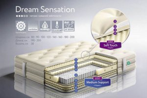 Премиум матрас средней жесткости Dream Sensation - Мебельная фабрика «Dream Catchers»