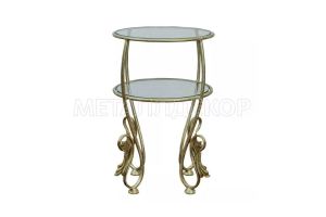 Прикроватный столик Лира круглый - Мебельная фабрика «Металлдекор»