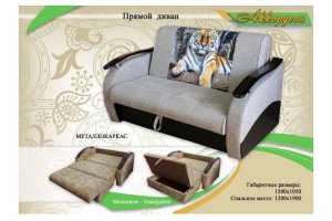 Прямой диван Аккордеон - Мебельная фабрика «Диана»