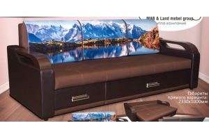 Прямой диван Милена 15 - Мебельная фабрика «MAB мебель»
