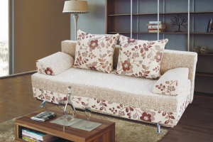Прямой диван с цветами Волна