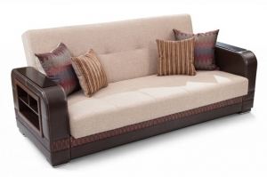 Прямой диван Стиль Торонто ткань Ecomania 02 - Мебельная фабрика «Уфамебель»