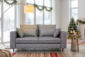 Диван прямой Фьорд Выкатной с широкими локтями - Мебельная фабрика «Borodin»