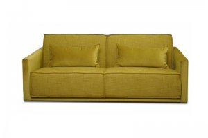 Прямой желтый диван Лофт