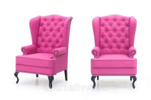 Розовое кресло AL 190 - Мебельная фабрика «Alternatиva Design»