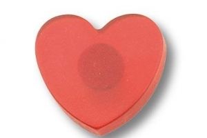Ручка кнопка детская в форме сердца - Оптовый поставщик комплектующих «Брасс»
