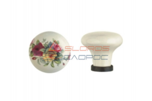 Ручка кнопка керамика Флоренция - Оптовый поставщик комплектующих «СЛОРОС»