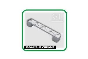 Ручка мебельная 1006-128-M.CHROME-белый - Оптовый поставщик комплектующих «СЛ Дон»