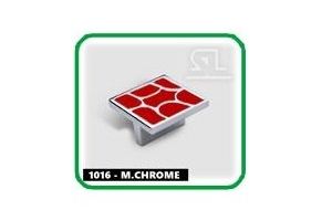 Ручка мебельная 1016 - M.CHROME-красный - Оптовый поставщик комплектующих «СЛ Дон»