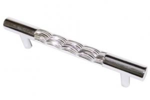 Ручка-рейлинг Oscar 14.255 96 мм (хром/белый) - Оптовый поставщик комплектующих «КДМ»