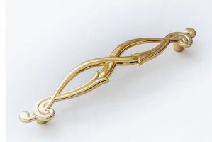 Ручка скоба 6107-96 золото - Оптовый поставщик комплектующих «Озёрская фурнитурная компания»