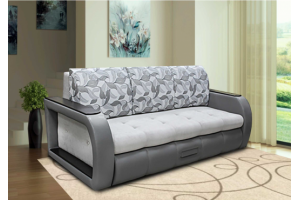 Серый диван Сиена 2 с нишами - Мебельная фабрика «Отис»