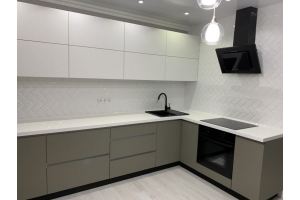 Серый кухонный гарнитур - Мебельная фабрика «Фалькон»