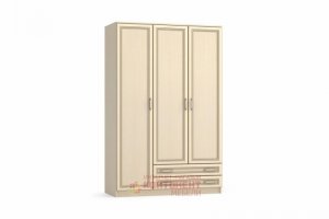 Шкаф 3-х дверный с 2 ящиками Квадро - Мебельная фабрика «ГК Континент мебели»