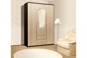 Шкаф 3-х створчатый для белья и платья Флагман ЛДСП - Мебельная фабрика «Фант Мебель»