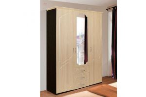 Шкаф 3-х створчатый для белья и платья Флагман МДФ - Мебельная фабрика «Фант Мебель»