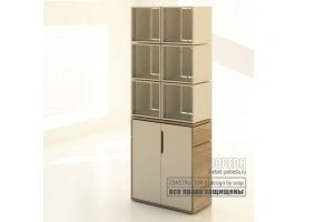 Шкаф для документов со стеклом 08-12-W - Мебельная фабрика «Победа»
