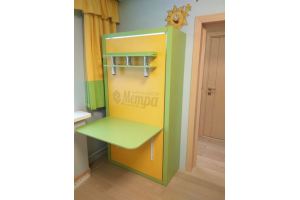 Шкаф-кровать со столом для детской - Мебельная фабрика «Метра»
