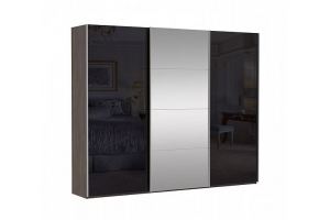 Шкаф-купе 2-дверный Innovo Venge Black Glass - Мебельная фабрика «Askona»