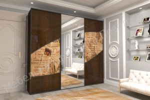 Шкаф-купе 3-х дверный с зеркалом - Мебельная фабрика «Поволжье»