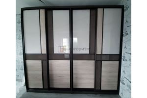 Шкаф-купе ЛДСП со стеклом - Мебельная фабрика «Алгоритм»