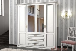 Шкаф Лирона белый 4СТ - Мебельная фабрика «МЭБЕЛИ»