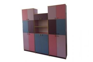 Шкаф в детскую комнату разноцветный - Мебельная фабрика «Омега»