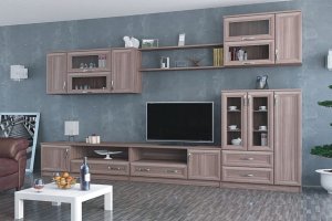 Современная гостиная Люкс 72 - Мебельная фабрика «Визит»