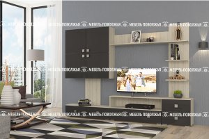 Современная гостиная стенка Акцент - Мебельная фабрика «Мебель Поволжья»