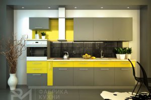 Современная кухня Графит Лимон - Мебельная фабрика «Фабрика кухни РМ»