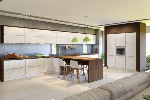 Современная кухня Мария 3D - 2 - Мебельная фабрика «Зеленый попугай»