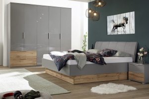 Спальня 126 с кроватью с мягким изголовьем - Мебельная фабрика «Мебель ТриАл»