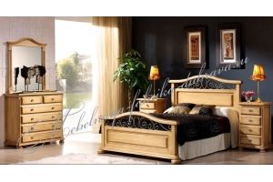 Спальня Аликанта из массива сосны - Мебельная фабрика «Дубрава»