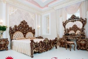 Спальня Барокко Люкс орех - Мебельная фабрика «Мэри-Мебель»