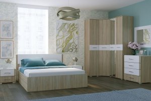 Спальня Бьянка с угловым шкафом - Мебельная фабрика «Handis»
