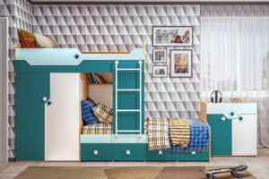 Спальня детская Джуниор - Мебельная фабрика «MOBI»
