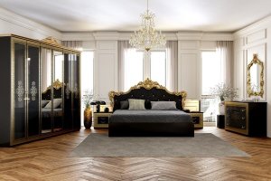 Спальня королевская 145 - Мебельная фабрика «Мебель ТриАл»