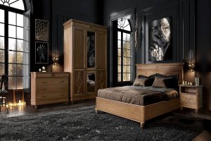Спальня массив дуб Юстина - Мебельная фабрика «Пинскдрев»