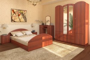 Спальня МДФ 6 - Мебельная фабрика «Алекс-Мебель»