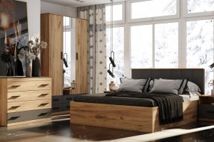 Спальня с распашным шкафом Модерн 6 - Мебельная фабрика «Элна»