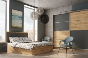 Спальня со шкафом-купе Модерн 8 - Мебельная фабрика «Элна»
