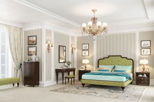 Спальня Oscar, цвет Шоколад - Мебельная фабрика «Уфамебель»