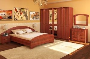 Спальня с большим распашным шкафом 2 - Мебельная фабрика «Алекс-Мебель»