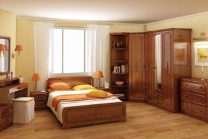 Спальня с распашным шкафом Гера 2 - Мебельная фабрика «Сергачская»