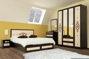 Спальня с зеркалом Бриена - Мебельная фабрика «Мебель СБК»