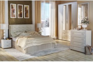 Спальня светлая Ника-Люкс 1 - Мебельная фабрика «Ижмебель»